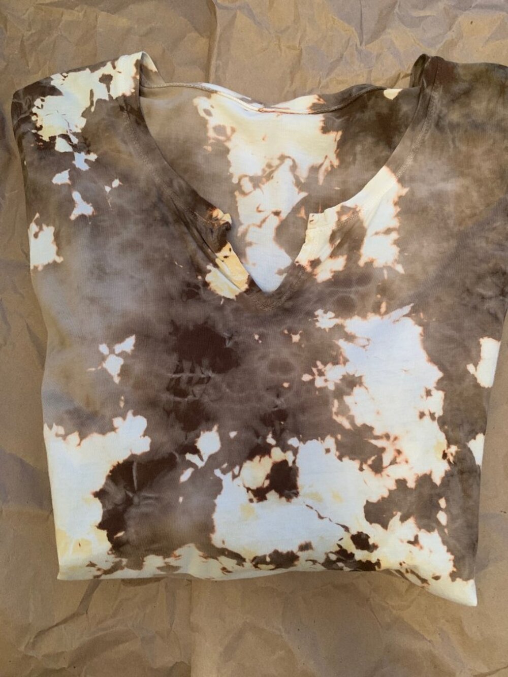 WOMEN'S APPALOOSA SPOTTED COTTON PRELOVED 3/4 SLEEVE SHIRT.